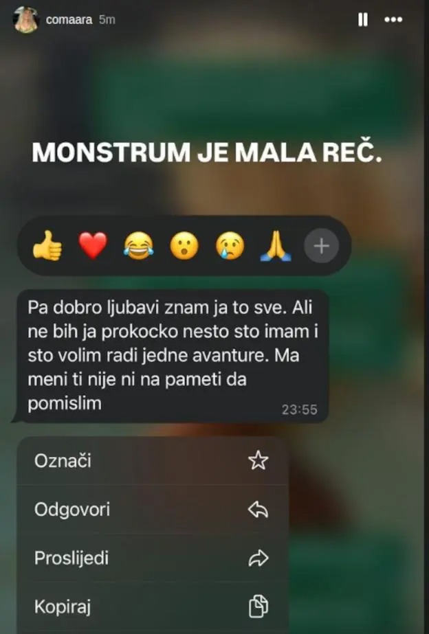 stori / Izvor: Instagram printscreen/comaara
